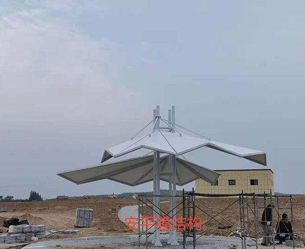榆林膜结构景观安装完工——安平膜结构